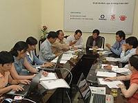 Quang cảnh buổi tọa đàm trực tuyến sáng 26-6